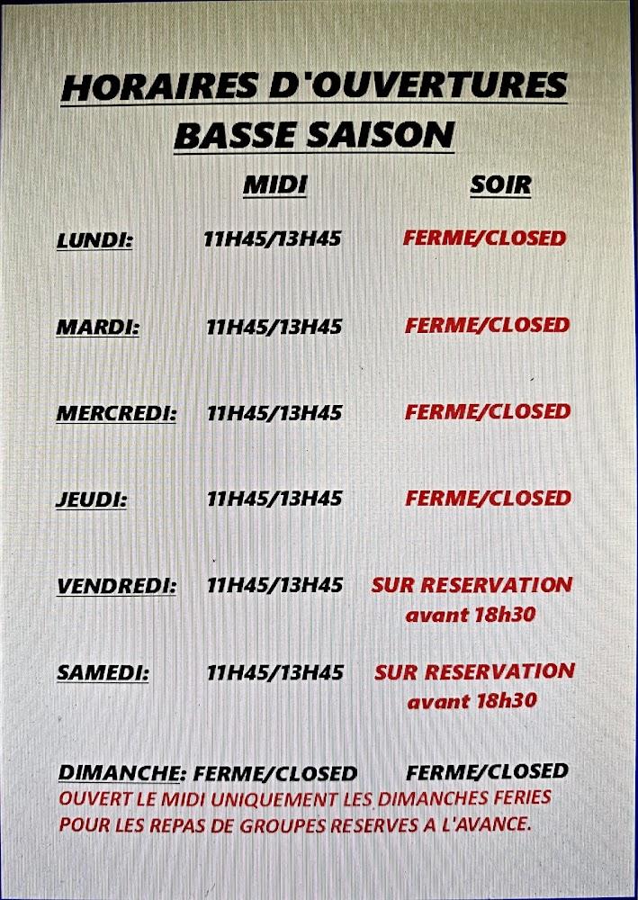 Restaurant l'Ayguillette - Menu Image 3