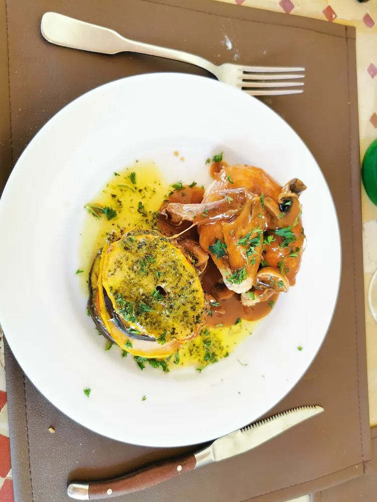 Parfait de Poulet Avec Légumes Grillés